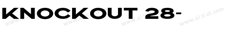 Knockout 28字体转换